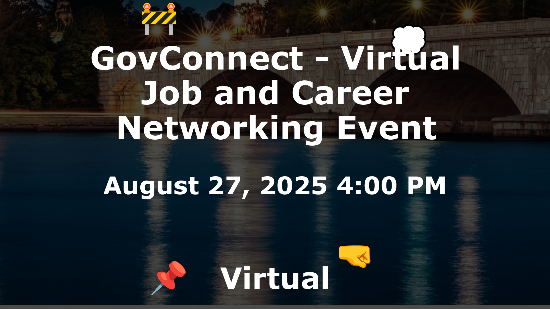 GovConnect - Virtual Job and Career Networking Event event image